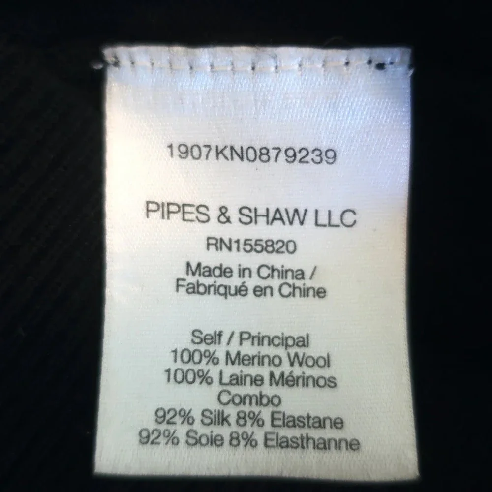 Veronica Beard Adler Mixed Media Sweater Black/Leopard Size Extra Small - Picture 6 of 7